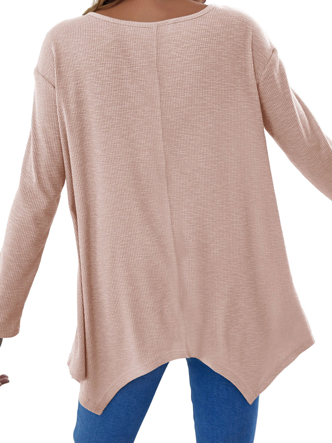 V-Neck Long Sleeve T-Shirt - Sassy Chic Studio