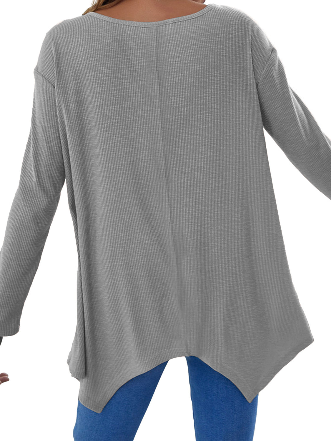 V-Neck Long Sleeve T-Shirt - Sassy Chic Studio
