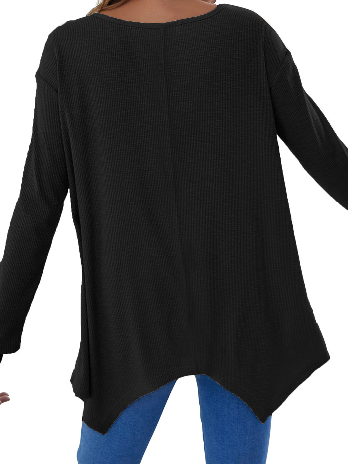 V-Neck Long Sleeve T-Shirt - Sassy Chic Studio